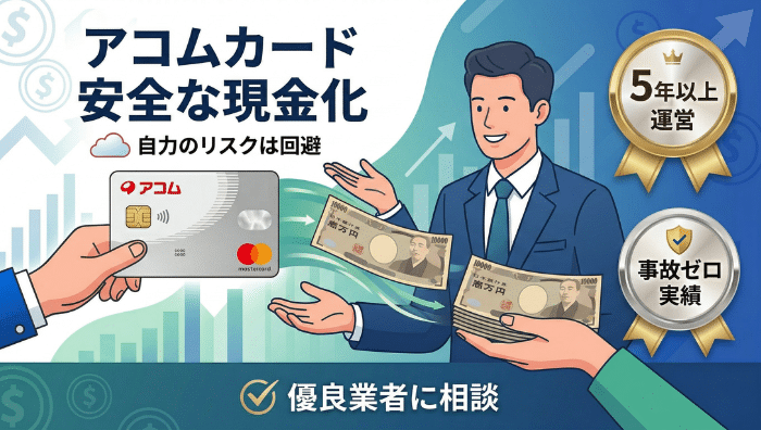アコムマスターカードを現金化