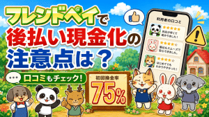 フレンドペイで後払い現金化する上で注意したいことは？口コミもチェック！